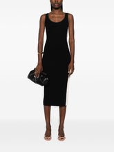 Elisabetta Franchi Knitted Midi Dress Black