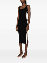 Elisabetta Franchi Knitted Midi Dress Black