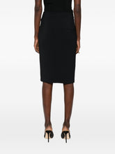 Elisabetta Franchi High-Waisted Midi Skirt Black