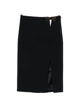 Elisabetta Franchi High-Waisted Midi Skirt Black