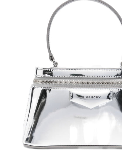 Givenchy Chained Leather Vanity Case Silver silver