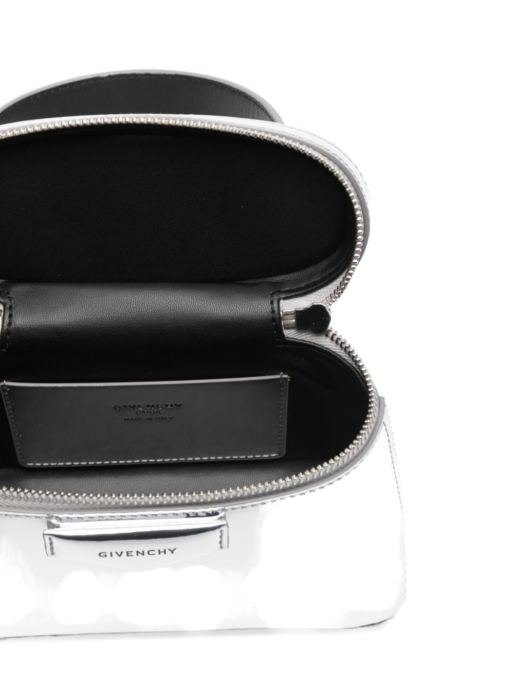 Givenchy Chained Leather Vanity Case Silver silver