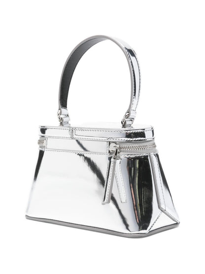 Givenchy Chained Leather Vanity Case Silver silver