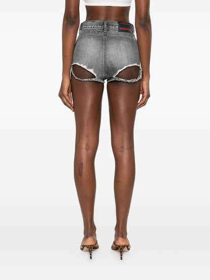 Diesel Denim Cotton Shorts Grey