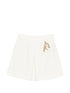 Emporio Armani Textured Tweed Mini Skirt White