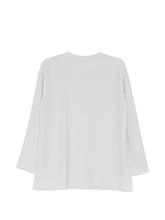 Emporio Armani Layered Hem Round Neck Shirt Light Grey