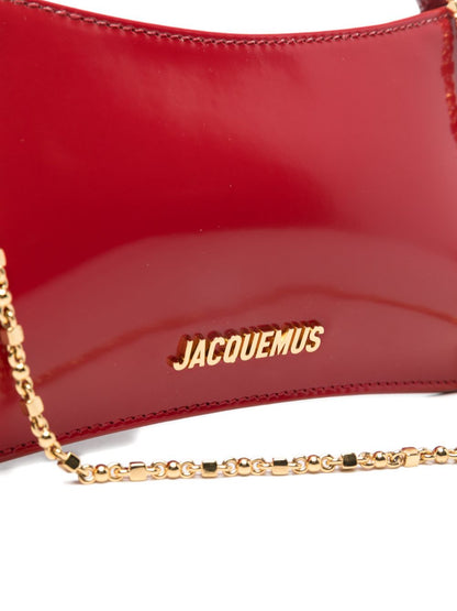 JACQUEMUS Le Petit Bisou Chain Bag Red