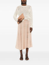 Fabiana Filippi Pleated Long Skirt Beige beige