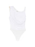 Elisabetta Franchi Draped One Shoulder Bodysuit Ivory