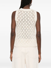 Fabiana Filippi Open-Knit Sleeveless Top White