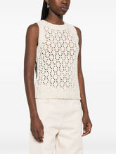 Fabiana Filippi Open-Knit Sleeveless Top White