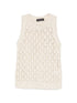 Fabiana Filippi Open-Knit Sleeveless Top White