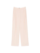 emporio armani wide leg pleated trousers powder powder