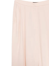 emporio armani wide leg pleated trousers powder powder