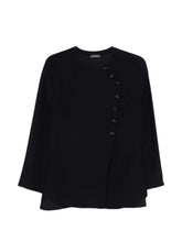 Emporio Armani Long Sleeve Round Neck Shirt Blue