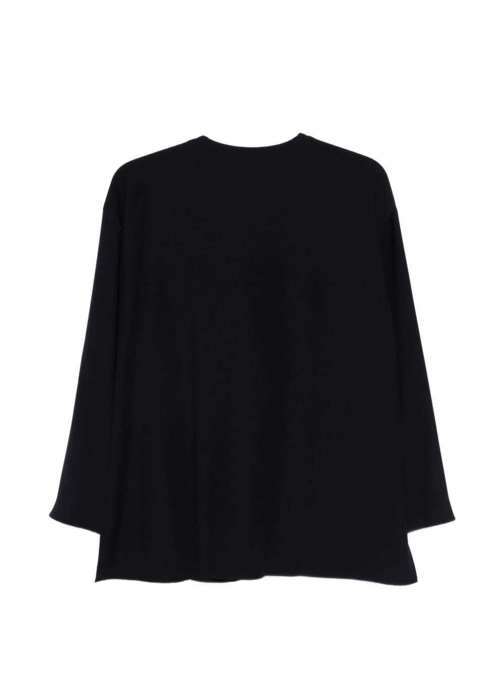 Emporio Armani Long Sleeve Round Neck Shirt Blue