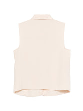 Emporio Armani Sleeveless Button Blouse Powder powder