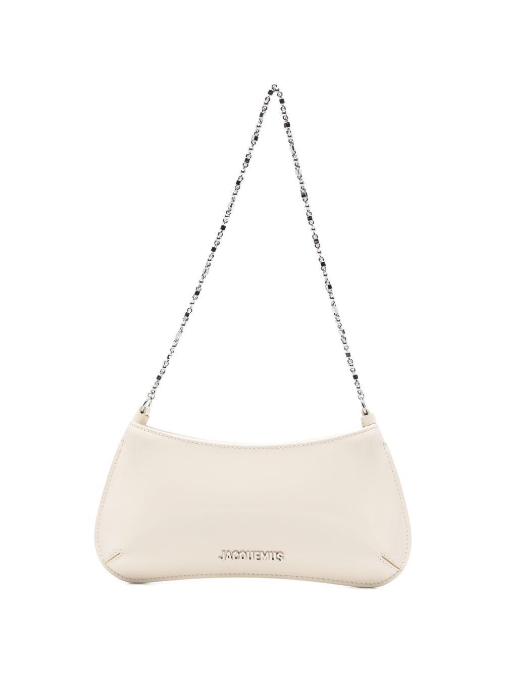 JACQUEMUS Le Petit Bisou Chaine Bag Ivory