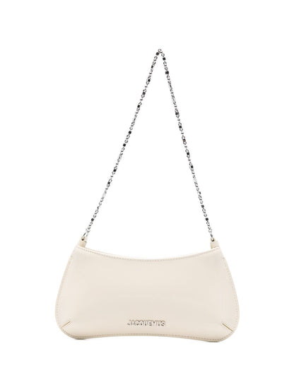 JACQUEMUS Le Petit Bisou Chaine Bag Ivory