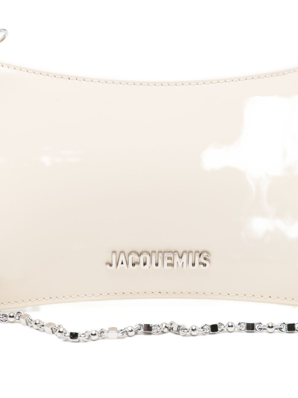JACQUEMUS Le Petit Bisou Chaine Bag Ivory