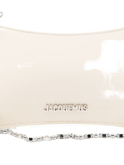JACQUEMUS Le Petit Bisou Chaine Bag Ivory