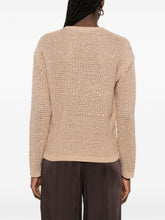 Fabiana Filippi Crewneck Sequin Sweater Beige beige