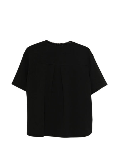 Emporio Armani Crewneck Short Sleeve Sweater Black
