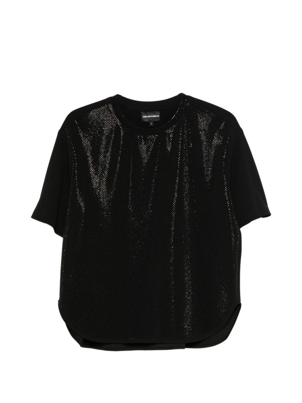 Emporio Armani Crewneck Short Sleeve Sweater Black