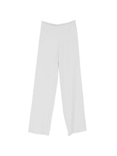 Emporio Armani Wide Leg Cady Trousers Light Grey