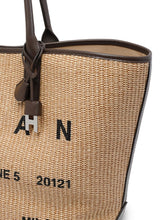 Hogan Medium Raffia Tote Bag Beige