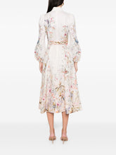 Zimmermann Rebellion Printed Midi Dress Beige