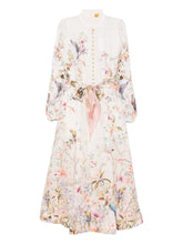 Zimmermann Rebellion Printed Midi Dress Beige