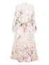Zimmermann Rebellion Printed Midi Dress Beige