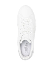 Hogan Leather Platform Logo Sneakers White