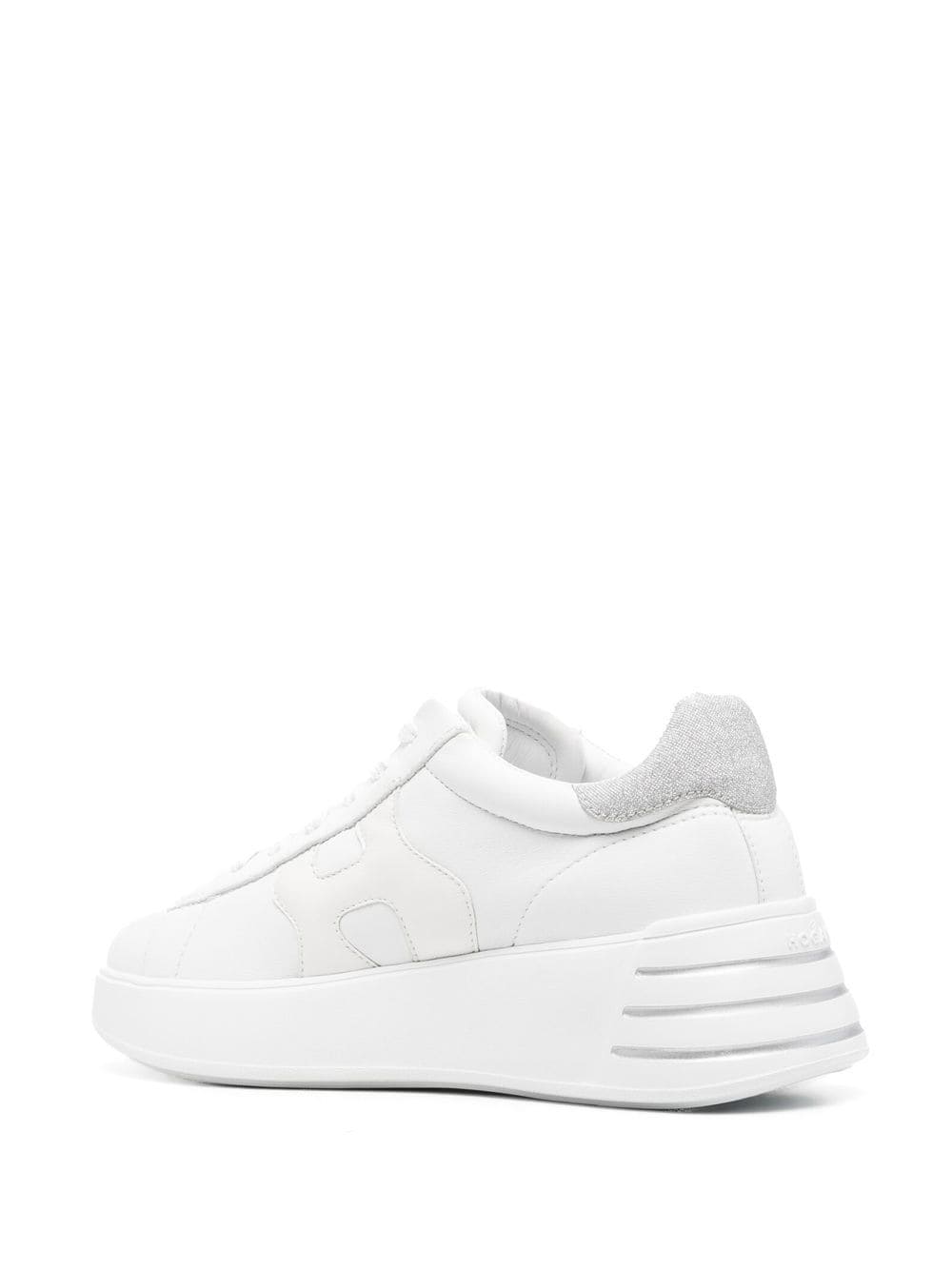 Hogan Leather Platform Logo Sneakers White