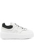Hogan H-Stripes Leather Platform Sneakers White