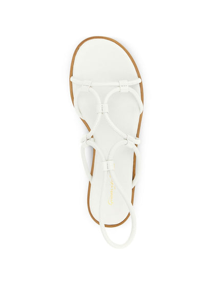 Gianvito Rossi Leather Flat Sandals White white