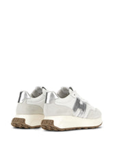 Hogan H641 Leather Low-Top Sneakers Silver