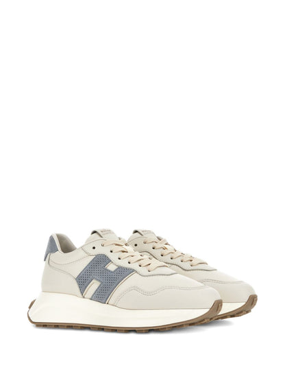 Hogan H641 Leather Perforated Sneakers White