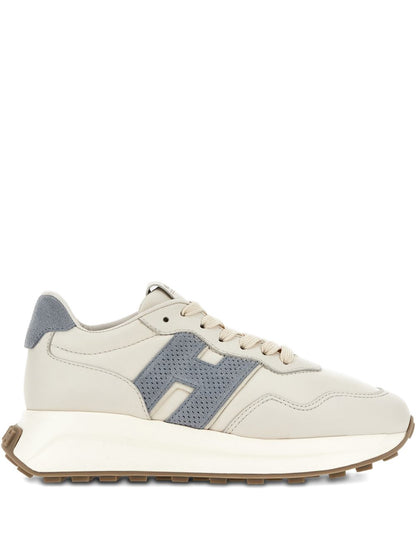 Hogan H641 Leather Perforated Sneakers White