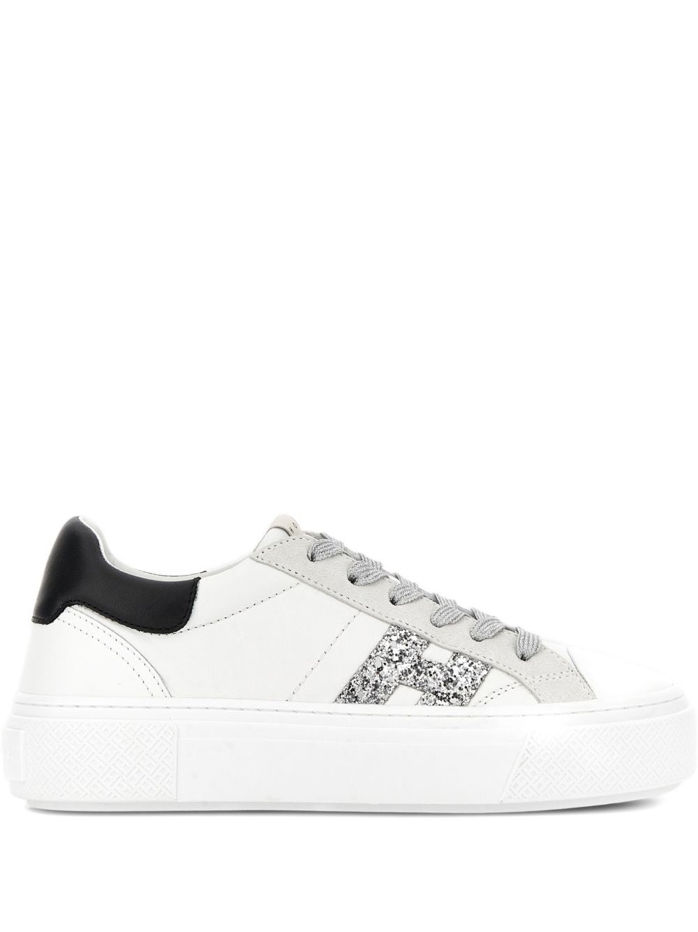 Hogan H705 Platform Leather Sneakers White white