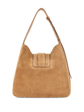 Hogan Suede Shoulder Hobo Bag Beige beige