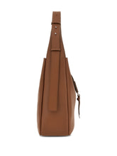 Hogan Leather Hobo Shoulder Bag Brown leather brown
