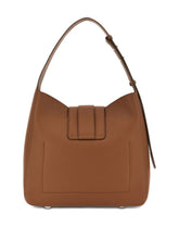 Hogan Leather Hobo Shoulder Bag Brown leather brown
