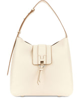 Hogan Calfskin Hobo Bag White White