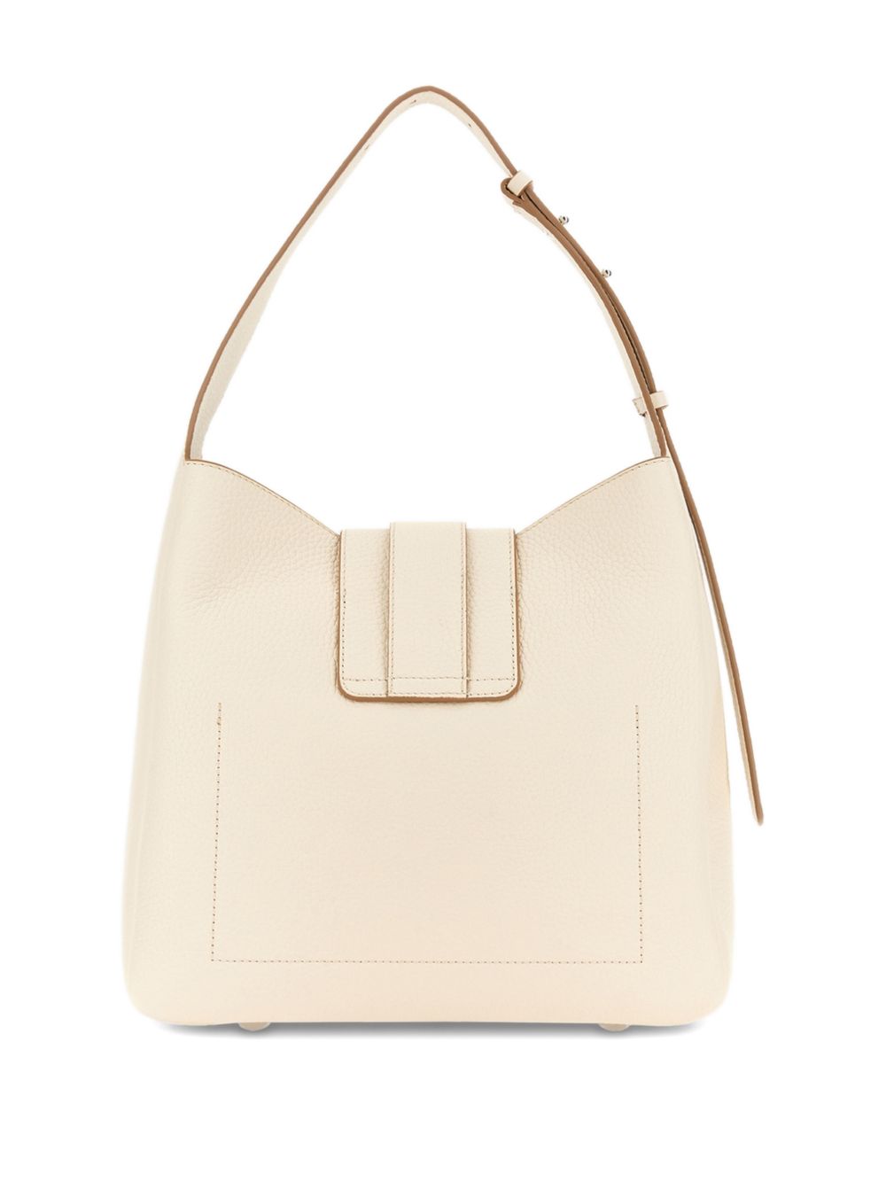 Hogan Calfskin Hobo Bag White White