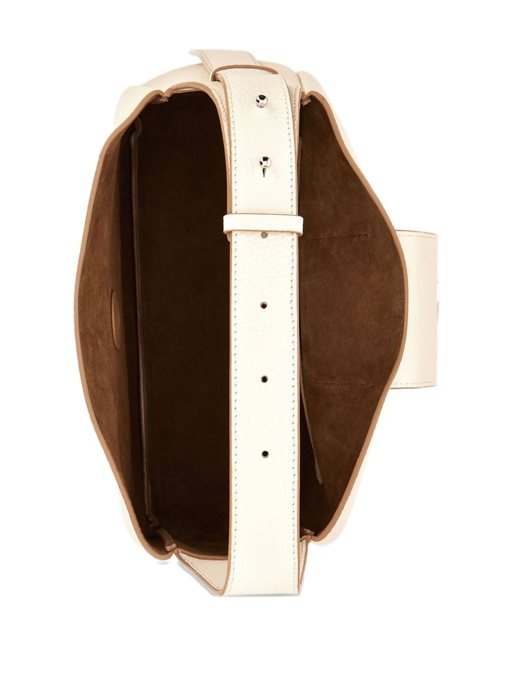 Hogan Calfskin Hobo Bag White White