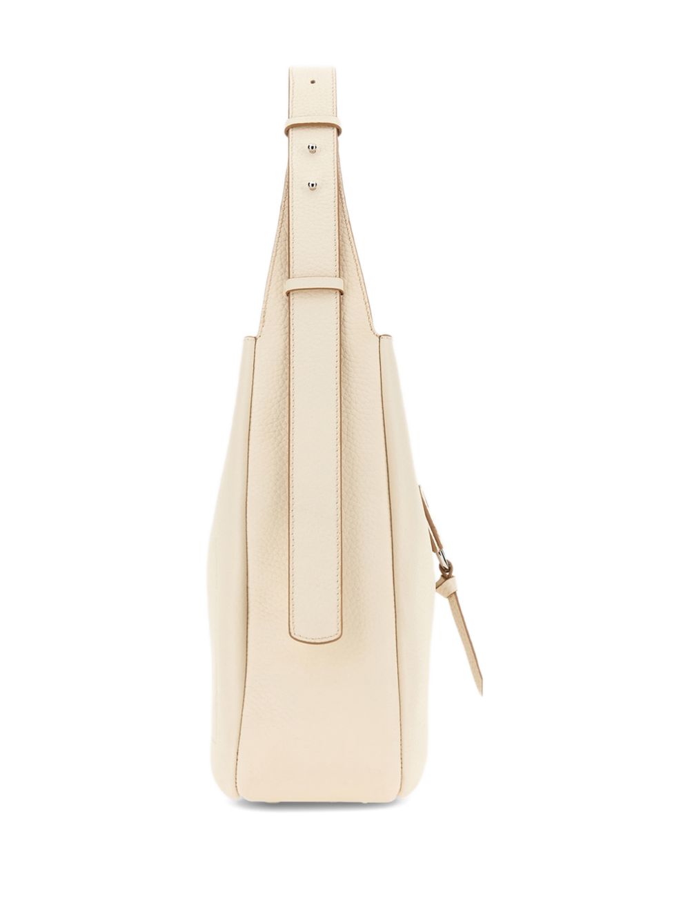 Hogan Calfskin Hobo Bag White White