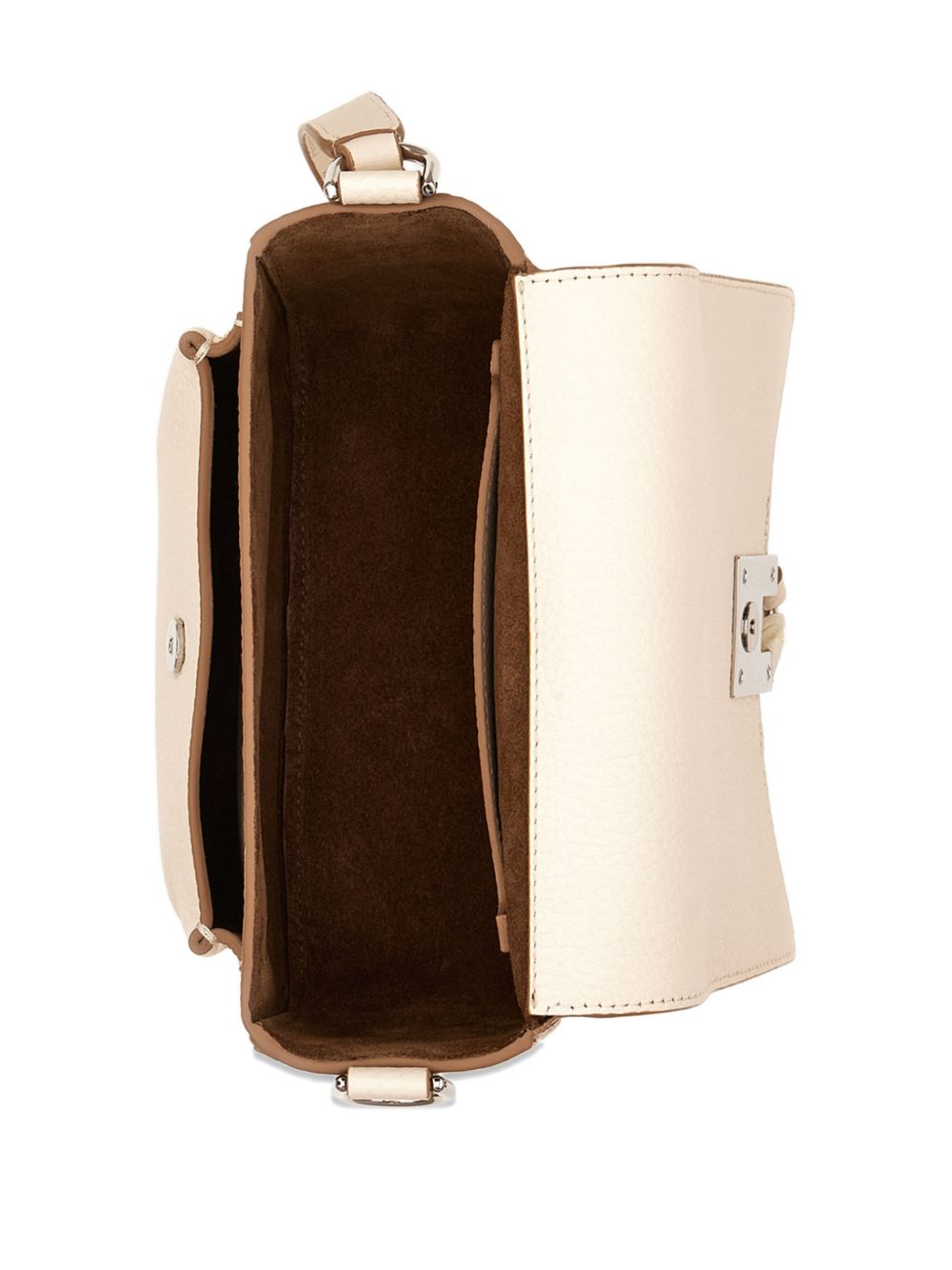 Hogan Shoulder Leather Crossbody Bag White