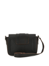 Hogan Grained Leather Crossbody Bag Black
